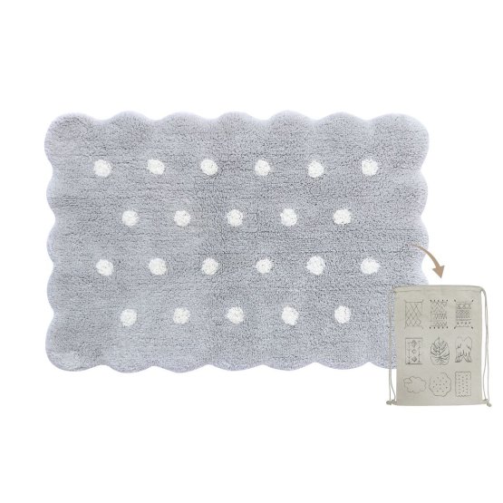 Dětský mini koberec - Mini Biscuit Pearl Grey