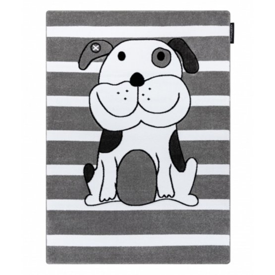 Dětský koberec PETIT - Štěňátko - šedý