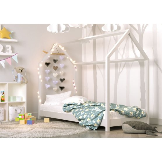 Dětská postel domeček Bella - bílá