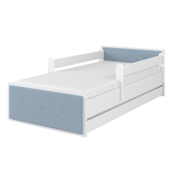 Čalouněná dětská postel MAX - modrá