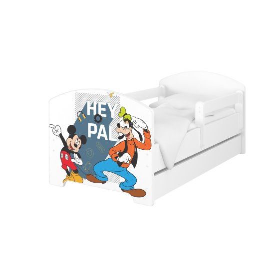Dětská postel se zábranou - Mickey a kamarádi