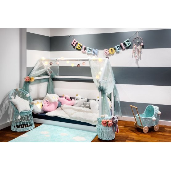 Dětská postel domeček - různé barvy