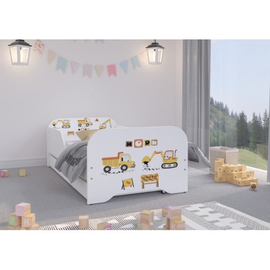 Dětská postel MIKI 160 x 80 cm - Staveniště