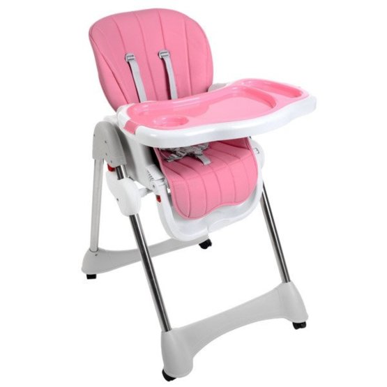 Dětská jídelní židlička Luxa - růžová
