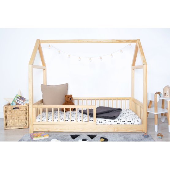 Montessori domečková postel Elis přírodní