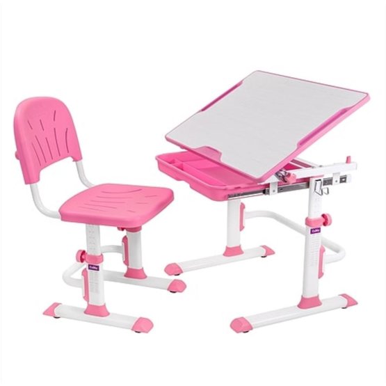 Dětský psací stůl + židle Cubby Lupin - růžový