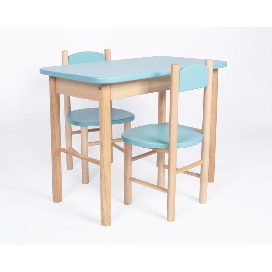 Set stolečku a židliček OURBABY baby blue