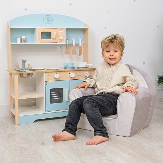 Blueberry - Dřevěná kuchyňka s příslušenstvím 