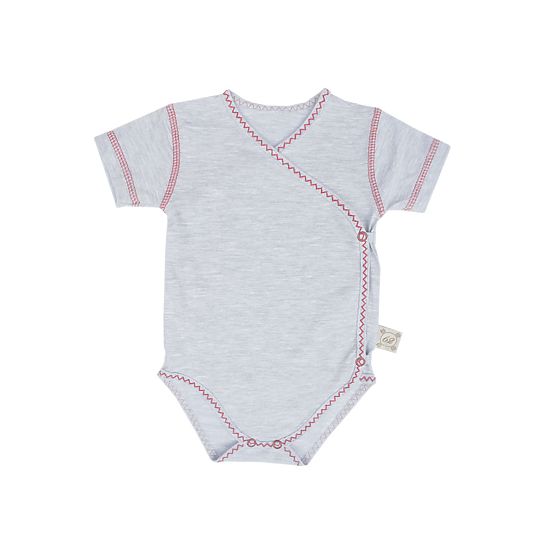 Body baby s krátkým rukávem červené