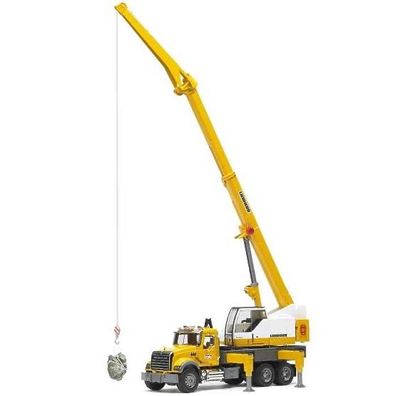 Bruder Nákladní auto MACK Granit  jeřáb LIEBHERR