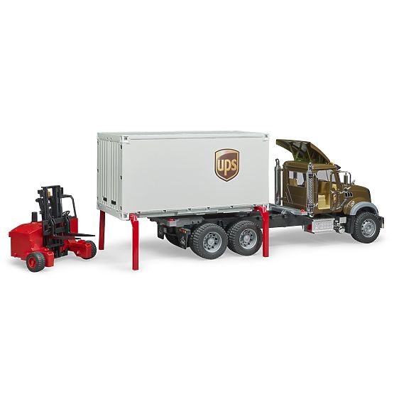 Bruder Nákladní auto Mack UPS s vysokozdvižným vozíkem