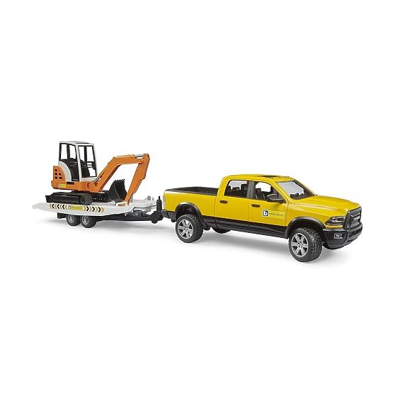 Bruder Terénní servisní auto RAM s minibagrem