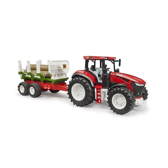 Bruder Traktor ROADMAX s přívěsem na dřevo a kládami