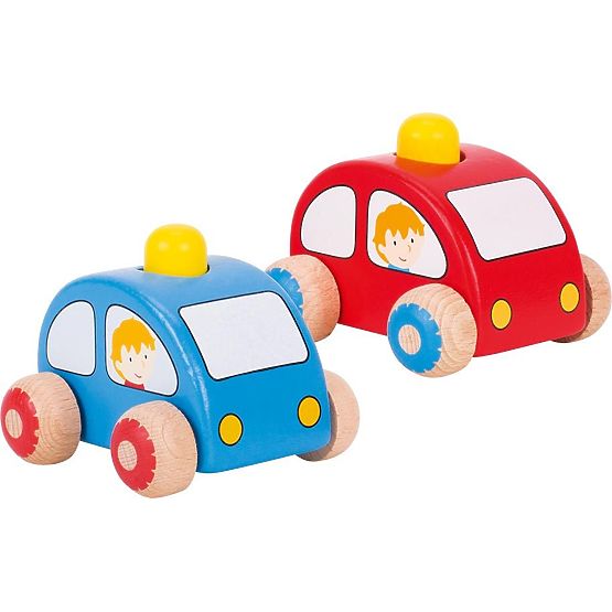 Červené autíčko s klaksonem