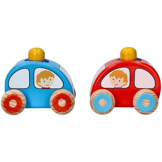 Červené autíčko s klaksonem