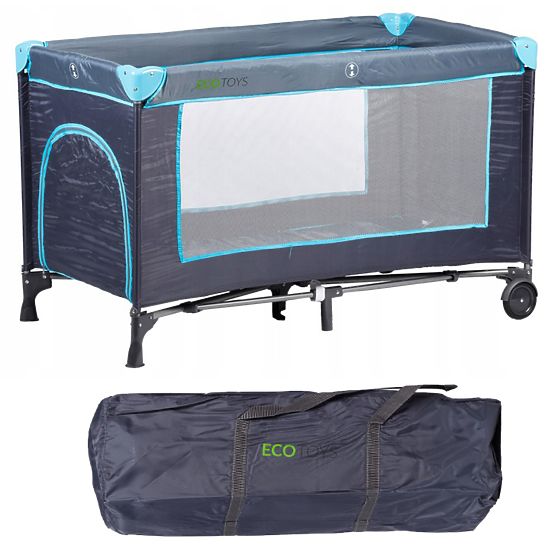 Cestování postýlka s matrací - námořnická modř