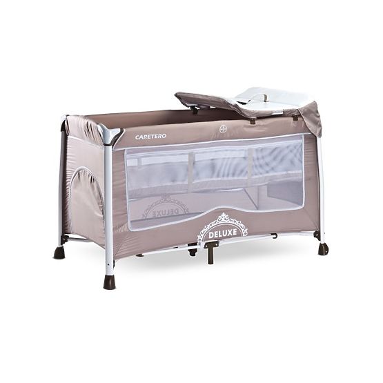Cestovní postýlka CARETERO Deluxe beige Béžová