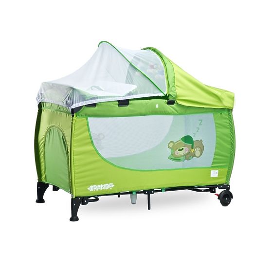 Cestovní postýlka CARETERO Grande green 2016 Zelená