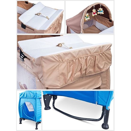 Cestovní postýlka CARETERO Grande green 2016 Zelená