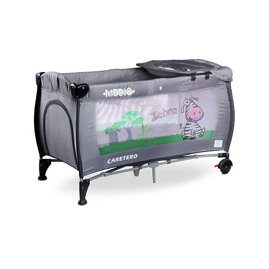 Cestovní postýlka CARETERO Medio grey Šedá
