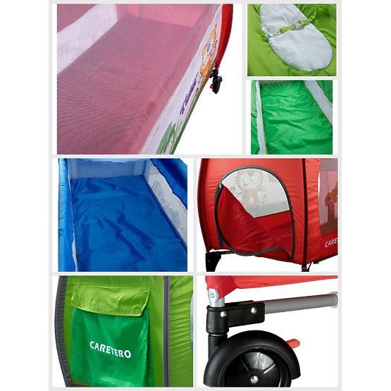 Cestovní postýlka CARETERO Medio grey Šedá