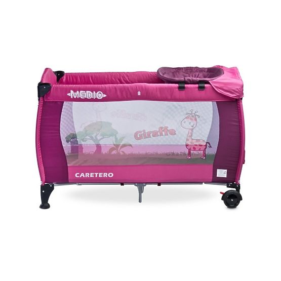 Cestovní postýlka CARETERO Medio purple Růžová