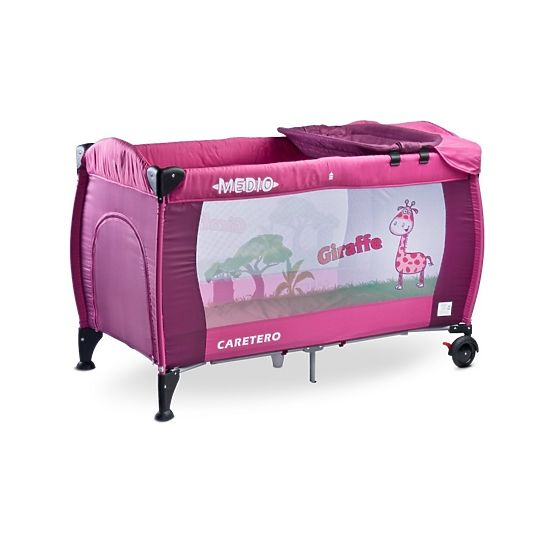 Cestovní postýlka CARETERO Medio purple Růžová