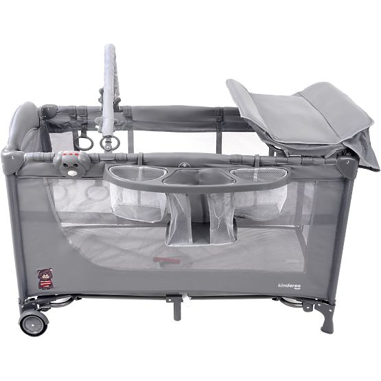 Cestovní postýlka Comfort Plus - šedá