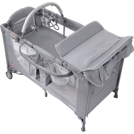 Cestovní postýlka Comfort Plus - šedá