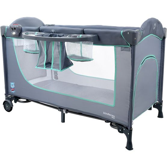 Cestovní postýlka Comfort Plus - šedo-mátová