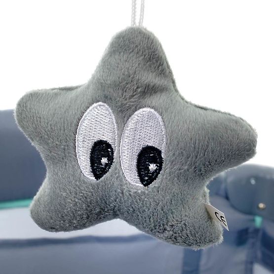 Cestovní postýlka Comfort Plus - šedo-mátová