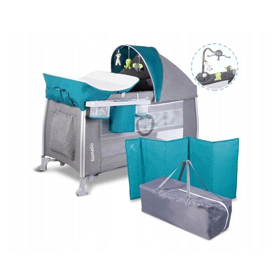 Cestovní postýlka LIONELO Simon - modrá