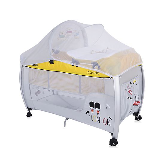 CHIPOLINO Cestovní postýlka Play pen and crib  Casida - červená