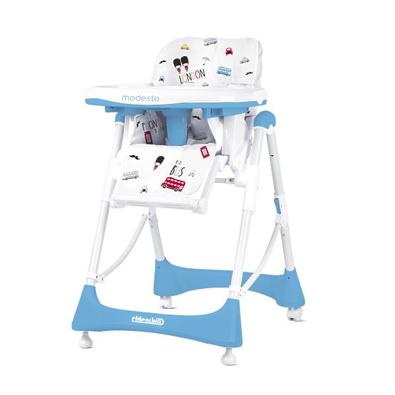 CHIPOLINO Dětská jídelní židlička Modesto - Baby blue