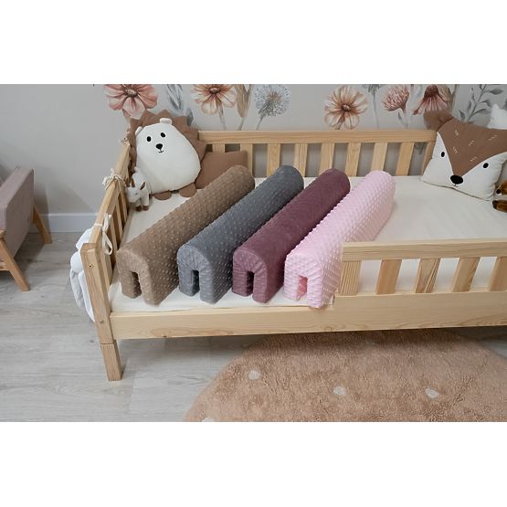 Chránič na postel Ourbaby - světle šedý