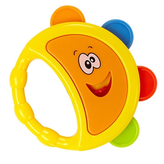 Chrastítko Baby Mix tamburína žlutá