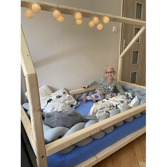 Copánkový mantinel 360 cm - šedý