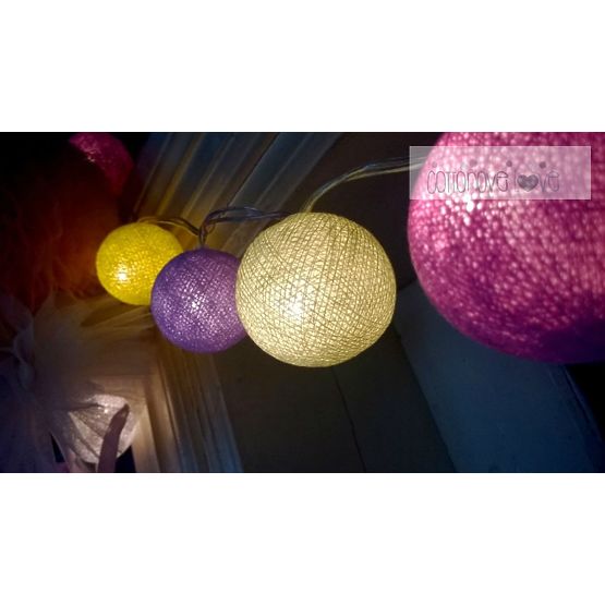 Cotton balls - krokusové