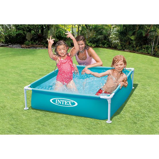 Čtvercový rámový bazén pro děti 122x122x30 cm INTEX 57173