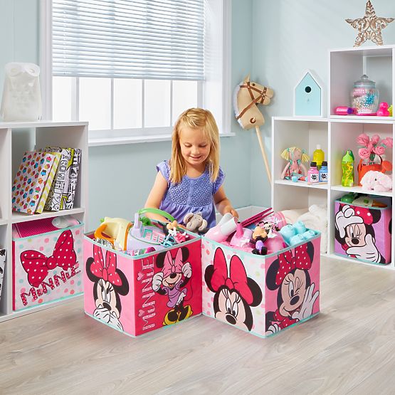 Čtyři úložné boxy - Minnie Mouse