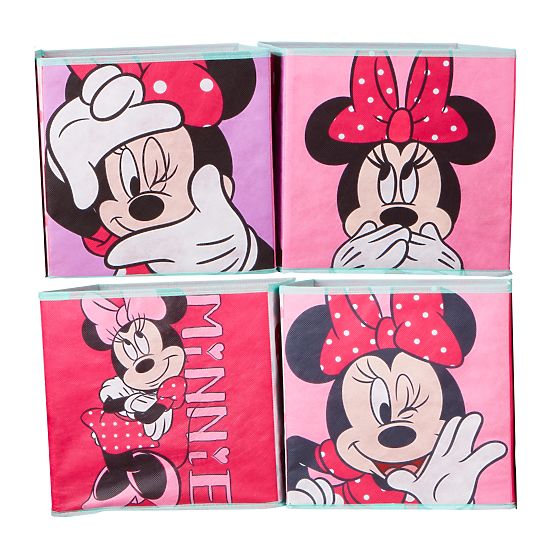 Čtyři úložné boxy - Minnie Mouse