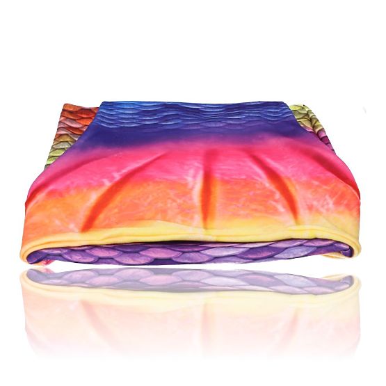 Deka ve tvaru mořské panny Rainbow