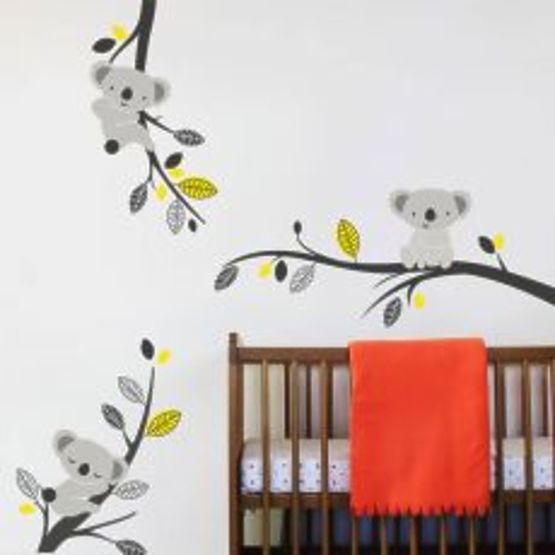 Dekorace na stěnu Deluxe - koaly a větve
