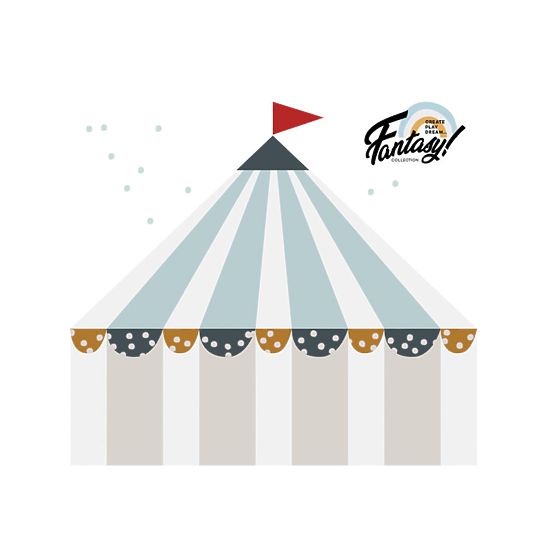 Dekorace na zeď DEKORNIK Circus - modrá