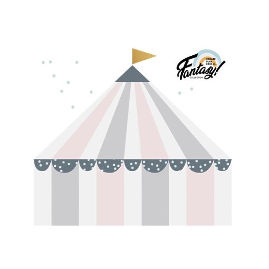Dekorace na zeď DEKORNIK Circus - růžová