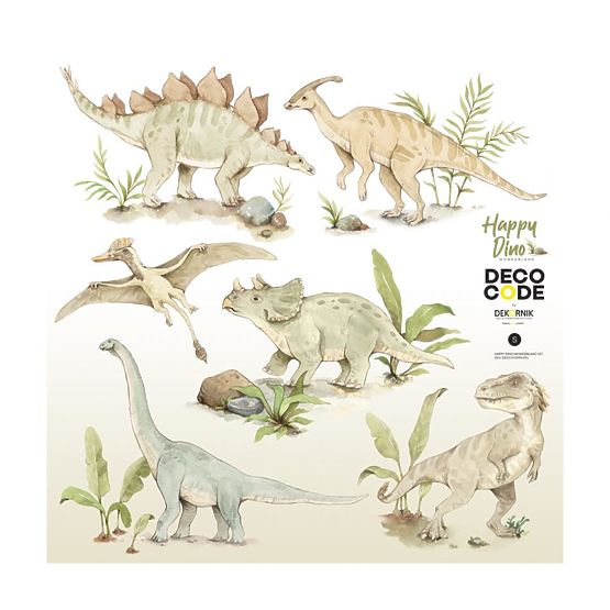 Dekorace na zeď DEKORNIK Dino Wonderland