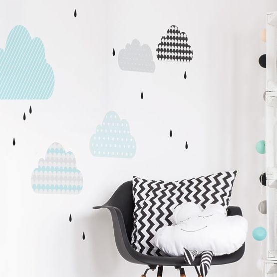 Dekorace na zeď DEKORNIK - Obláčky