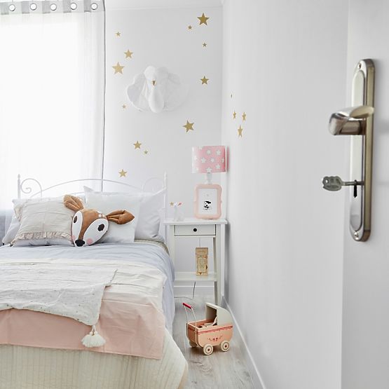 Dekorace na zeď DEKORNIK - Zlaté hvězdy