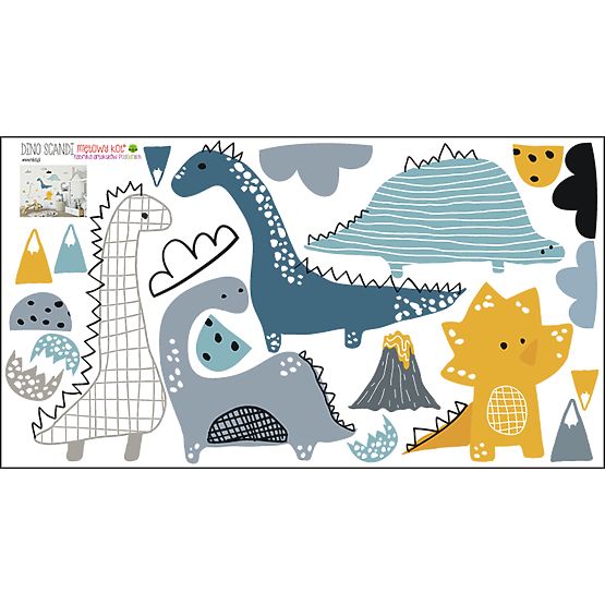 Dekorace na zeď Dinosauři