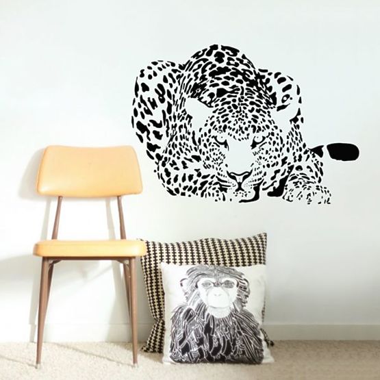 Dekorace na zeď  LEOPARD